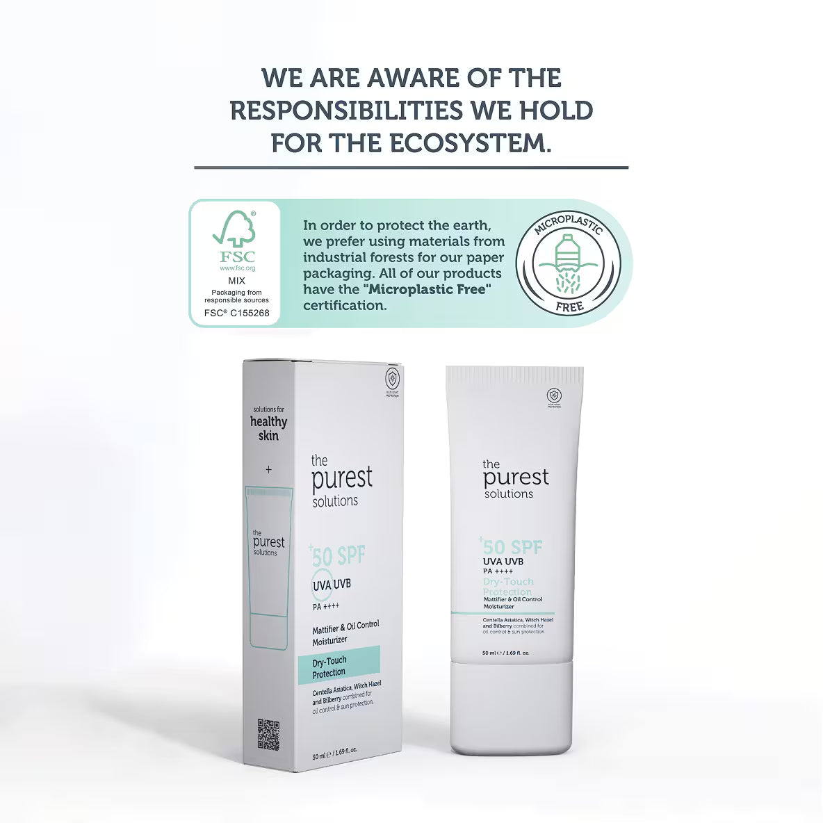 Dry-Touch Protection Mattifier & Oil Control Moisturizer for Oily Skin 50+ SPF