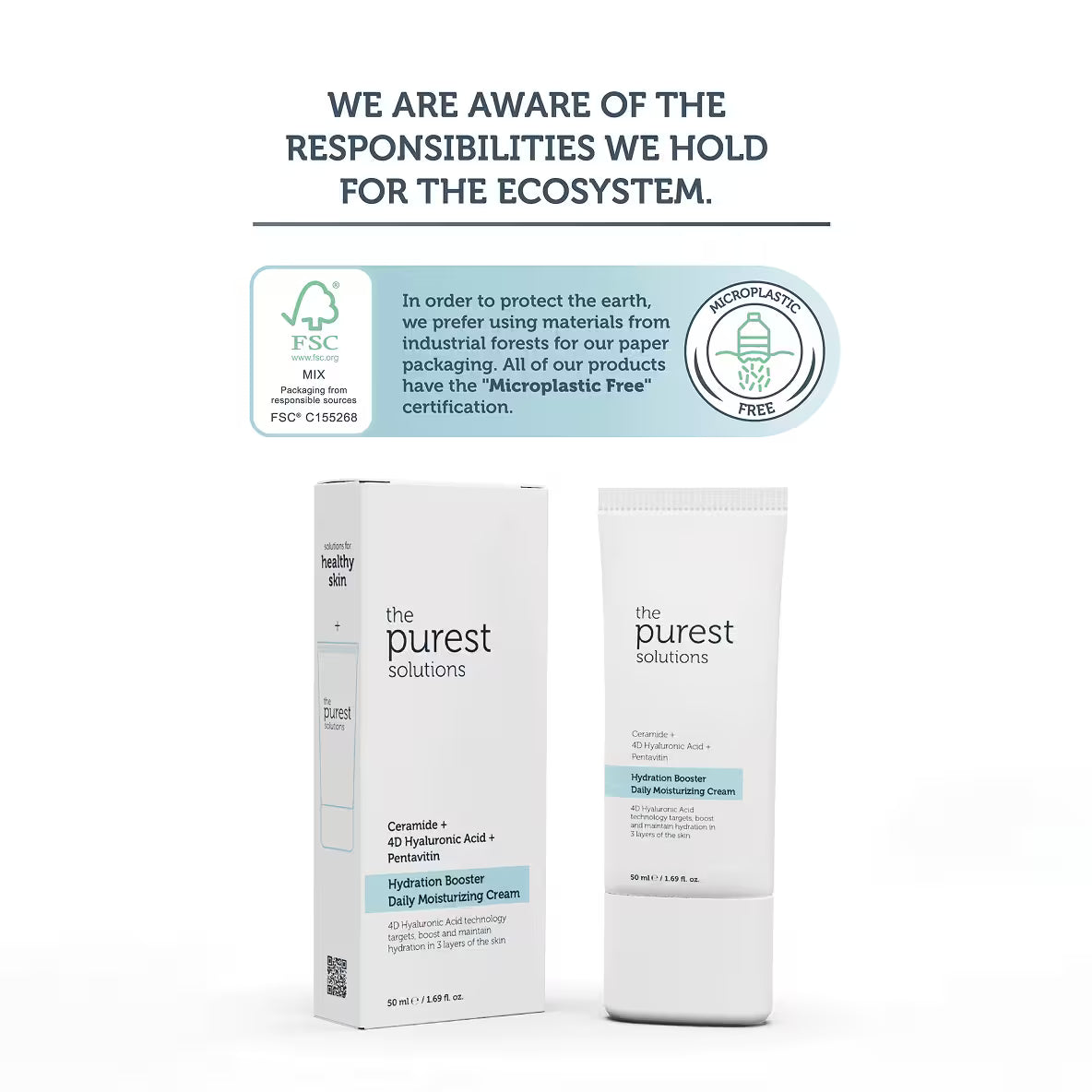 Hydration Booster Daily Moisturizing Cream Ceramide + 4D Hyaluronic Acid + Pentavitin