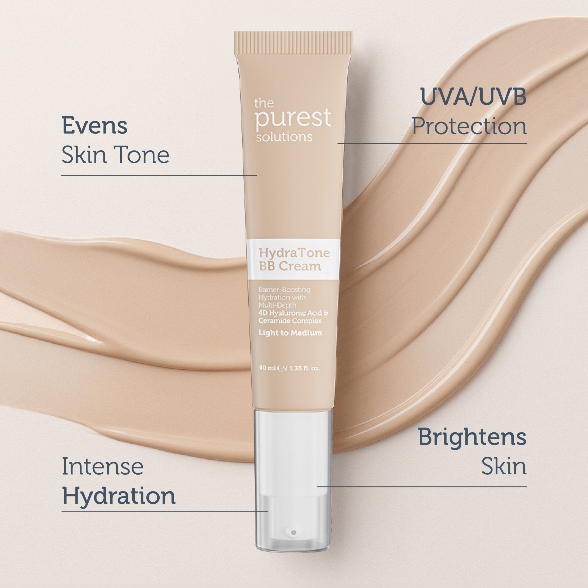 BB Cream HydraTone - Light to Medium - The Purest Solutions | Skincare that actually works