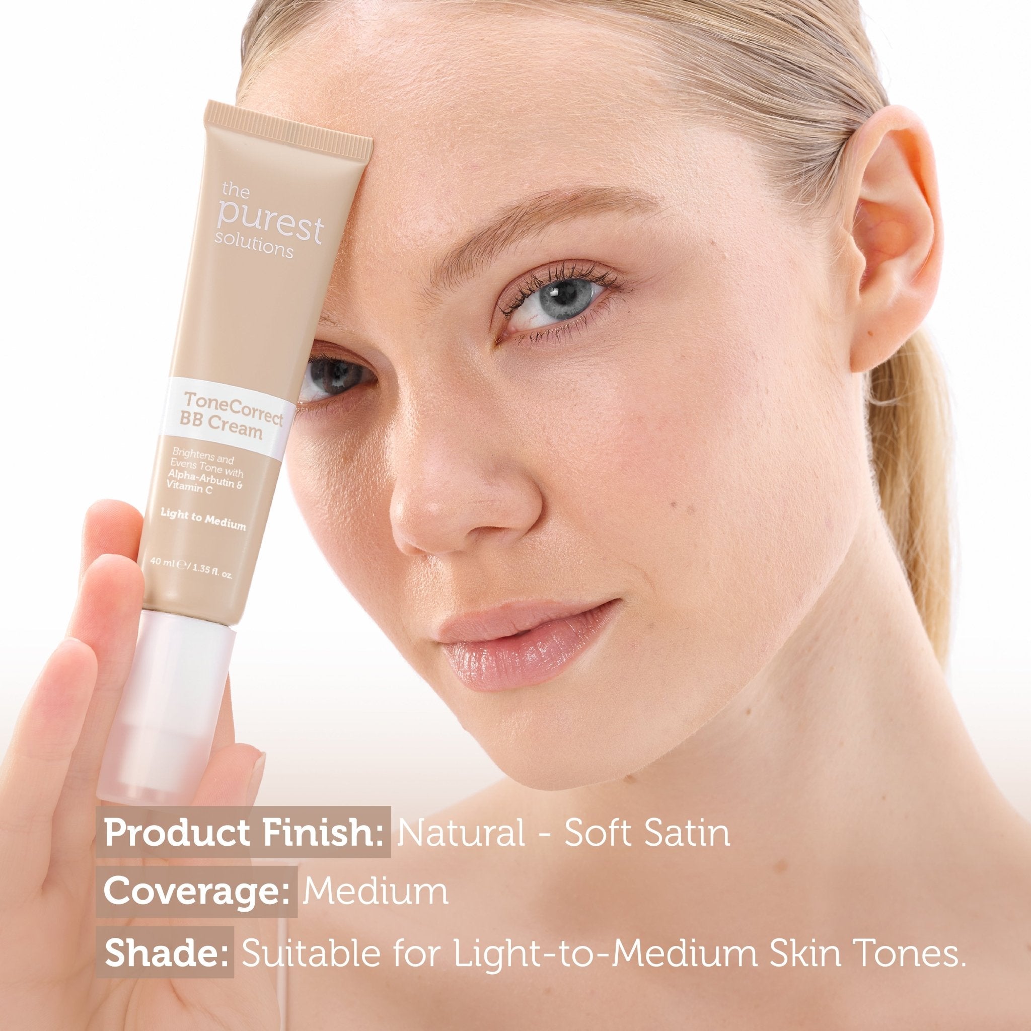 BB Cream Tone Correct - Light to Medium - The Purest Solutions | Skincare that actually works