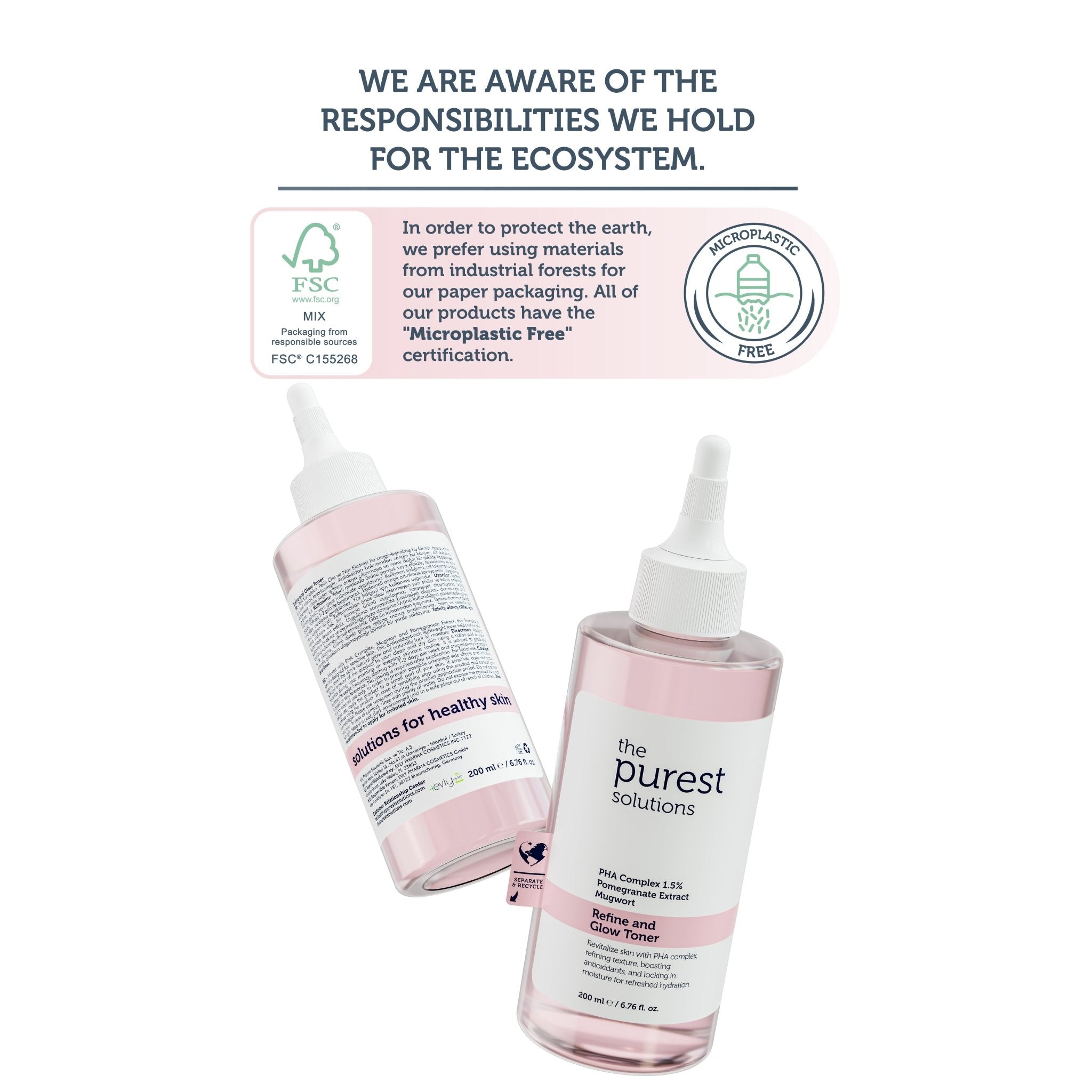 Refine and Glow PHA Complex Toner 1.5% + Pomegranate Extract - The Purest Solutions | Skincare that actually works