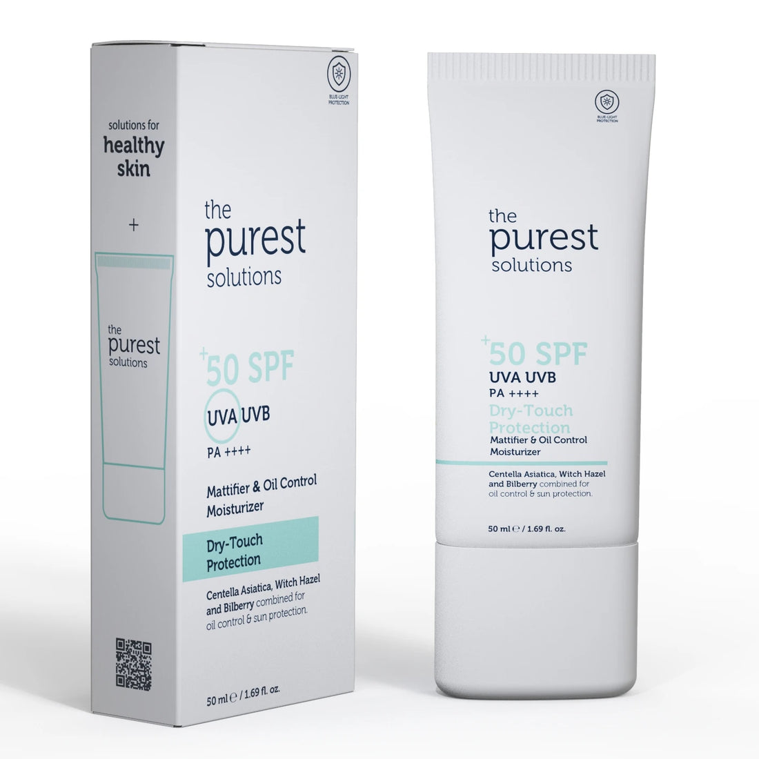 Dry-Touch Protection Mattifier &amp; Oil Control Moisturizer for Oily Skin 50+ SPF