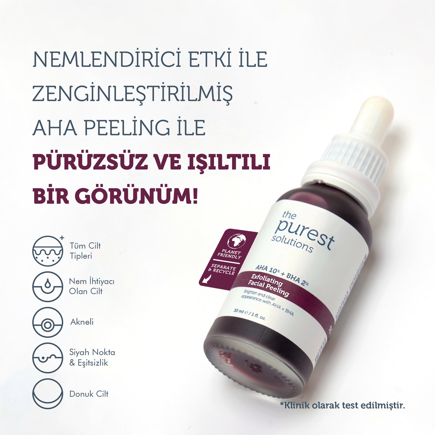 AHA 10% + BHA 2% Peeling Solution  Exfoliating Facial Peeling