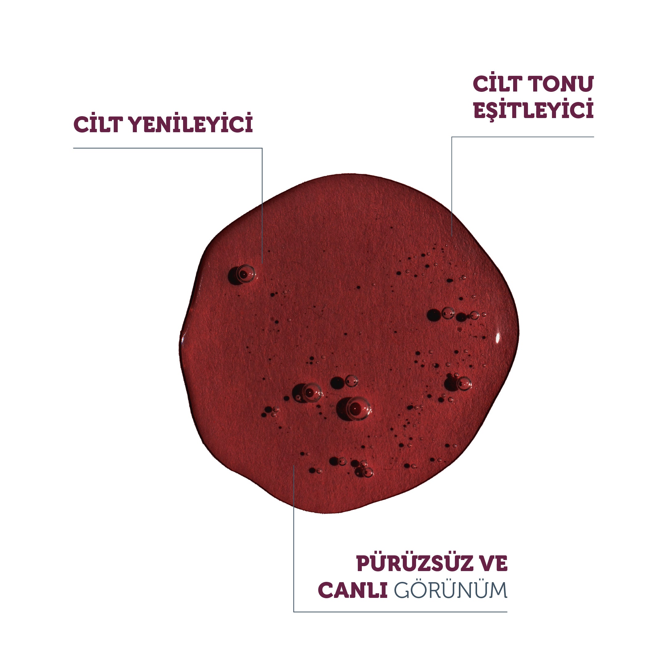 cilt yenileyici eşitleyici tanıtım kartı