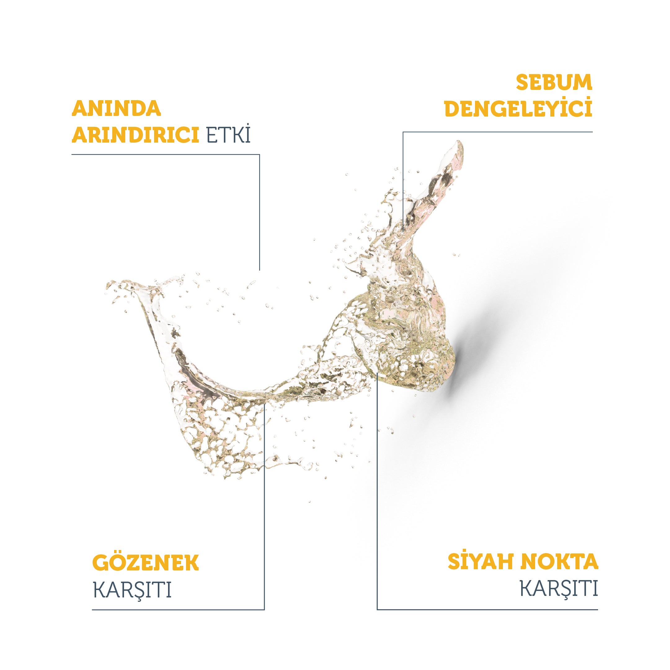 anında arındırıcı sebum dengeleyici tanıtım kartı