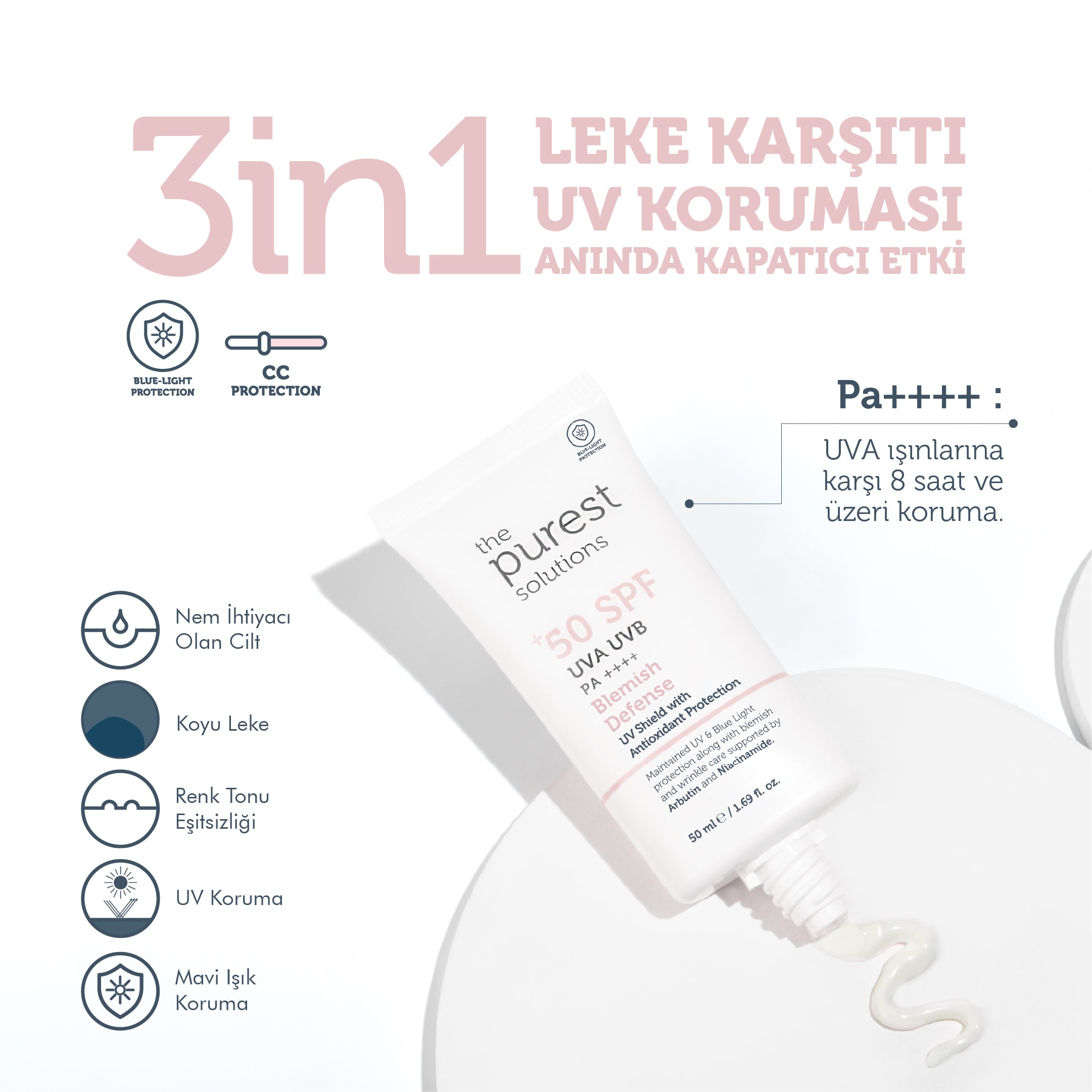 Blemish Defense UVA/UVB, Antioxidant Protection For Blemish-Prone Skin 50+ SPF