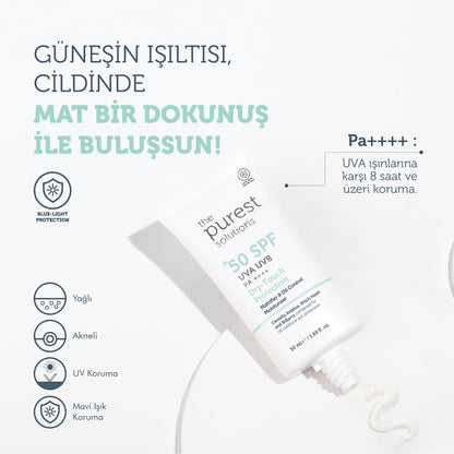 Dry-Touch Protection Mattifier &amp; Oil Control Moisturizer for Oily Skin 50+ SPF