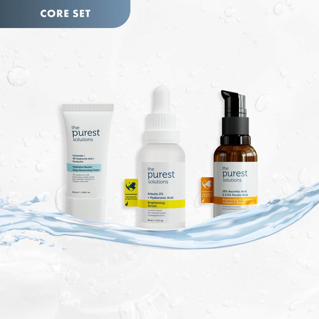 Radiance Recharge: 3-Step Kit to Brighten, Hydrate &amp; Glow
