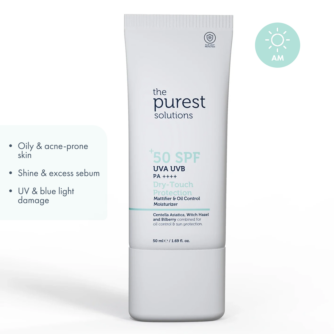 Dry-Touch Protection Mattifier &amp; Oil Control Moisturizer for Oily Skin 50+ SPF