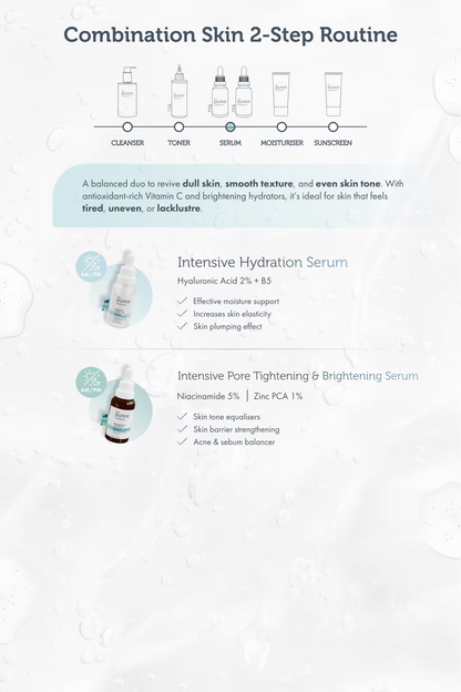 2-Step Routine for Combination Skin (Shiny T-Zone &amp; Dry Patches)