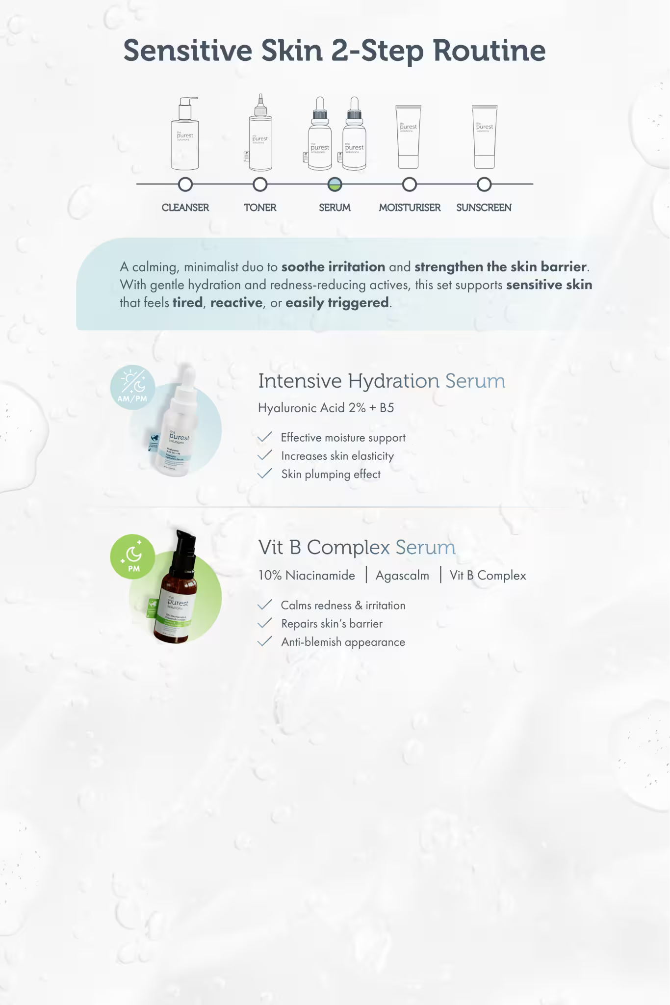 Calm &amp; Soothe Duo: 2-Step Starter Kit for Sensitive Skin