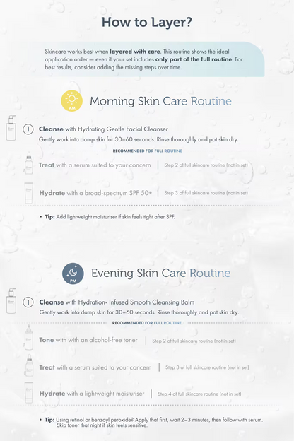 Double Cleansing Set (Dry / Sensitive Skin): Hydrate, Soothe &amp; Sweep the Day Away