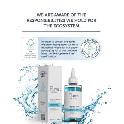 5% Glycolic Acid Purifying Toner AHA + BHA Exfoliating and Clarifying Toner