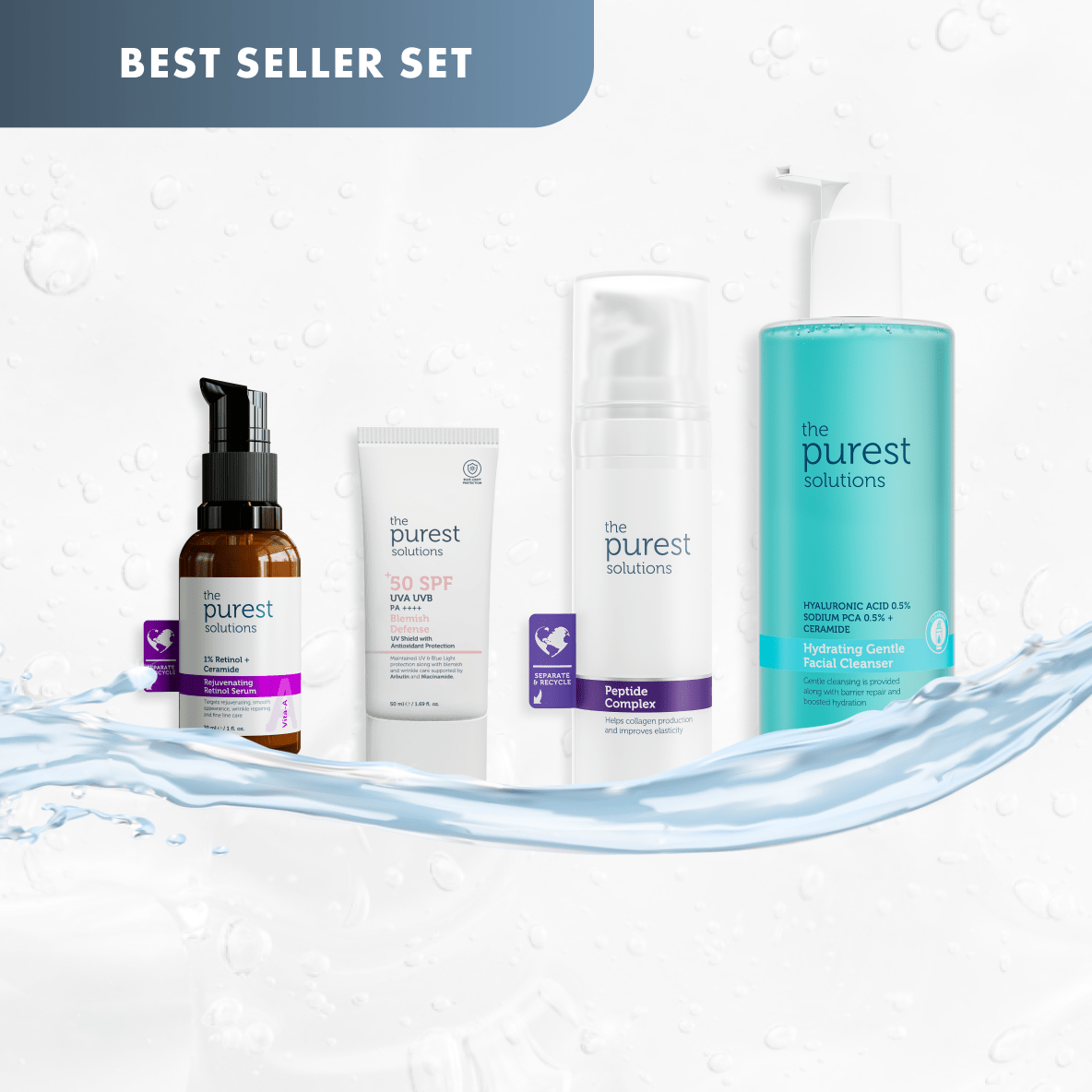 Ageless Glow Routine: 4 - Step Retinol &amp; Repair System - The Purest Solutions | Skincare that actually works