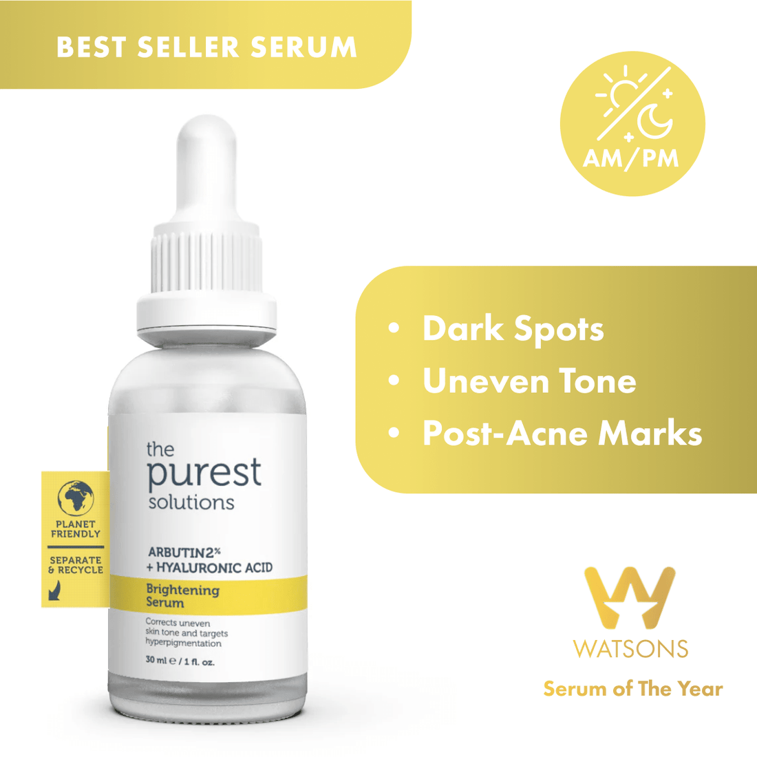 Arbutin 2% + Hyaluronic Acid Brightening Serum - The Purest Solutions | Skincare that actually works
