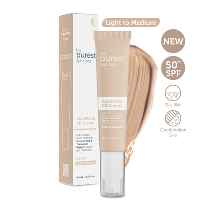 BB Cream Bare Matte - Light to Medium - The Purest Solutions | Skincare that actually works