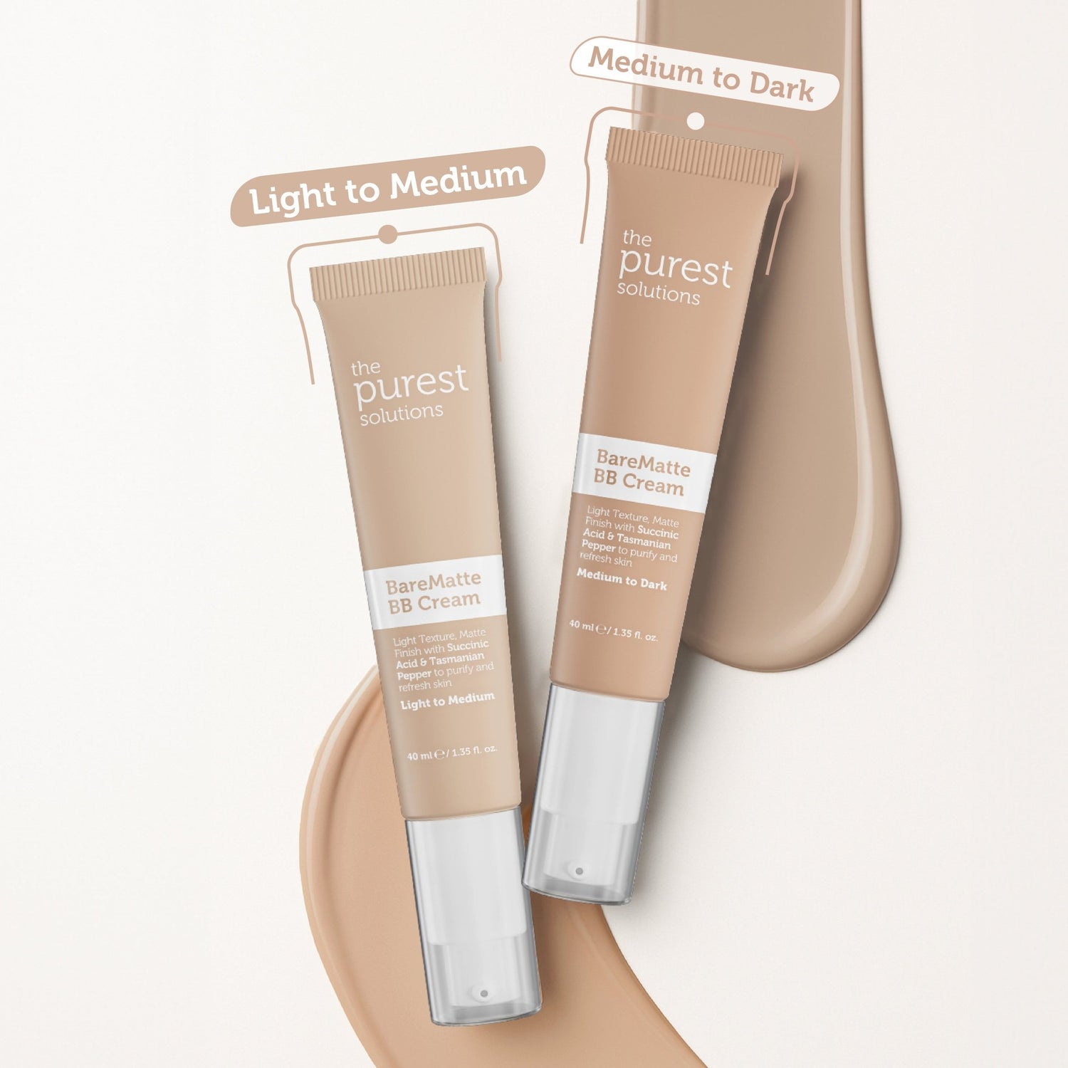 BB Cream Bare Matte - Light to Medium - The Purest Solutions | Skincare that actually works