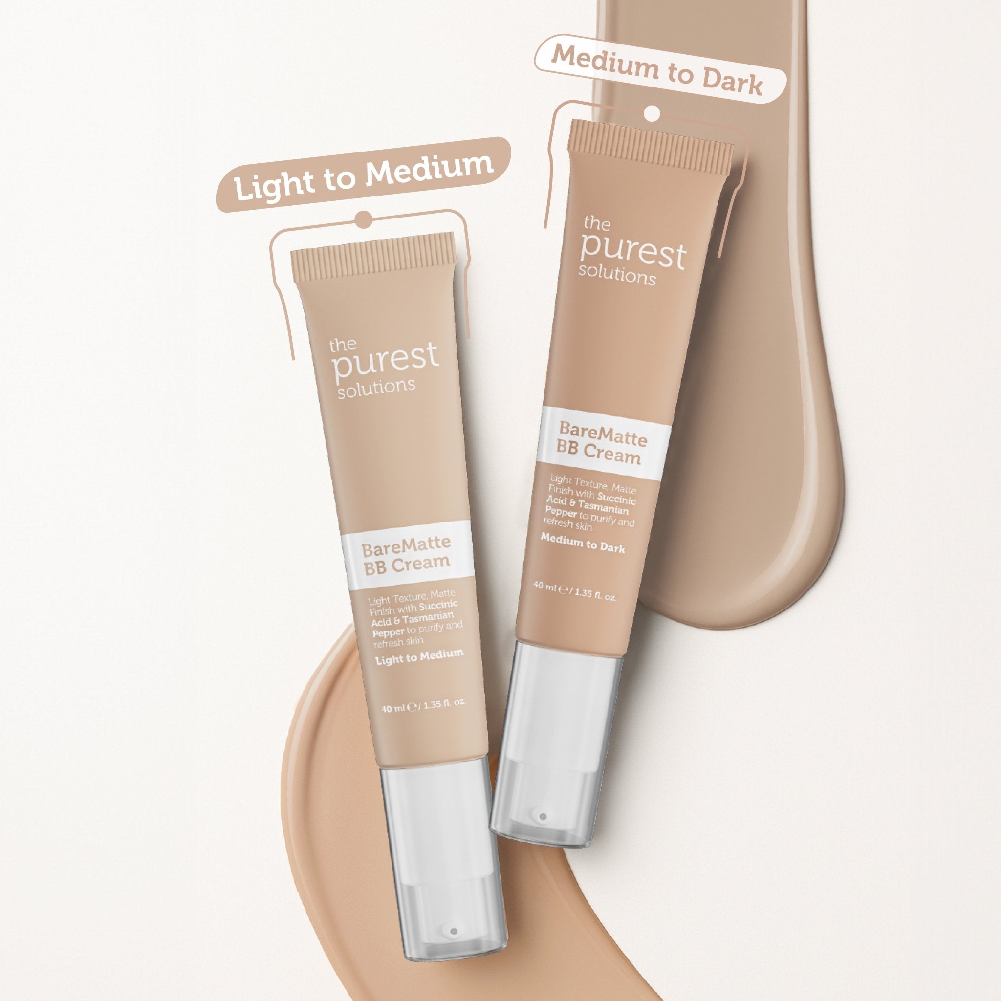 BB Cream Bare Matte - Light to Medium - The Purest Solutions | Skincare that actually works