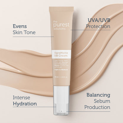 BB Cream Bare Matte - Light to Medium - The Purest Solutions | Skincare that actually works