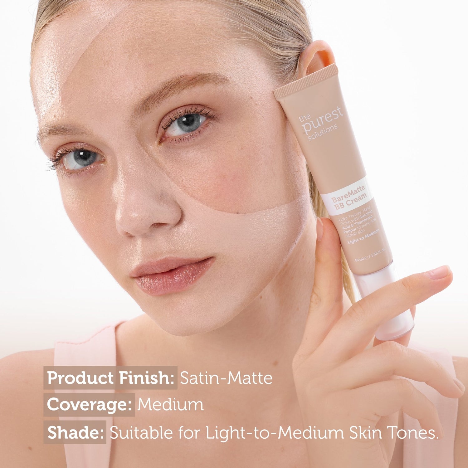 BB Cream Bare Matte - Light to Medium - The Purest Solutions | Skincare that actually works