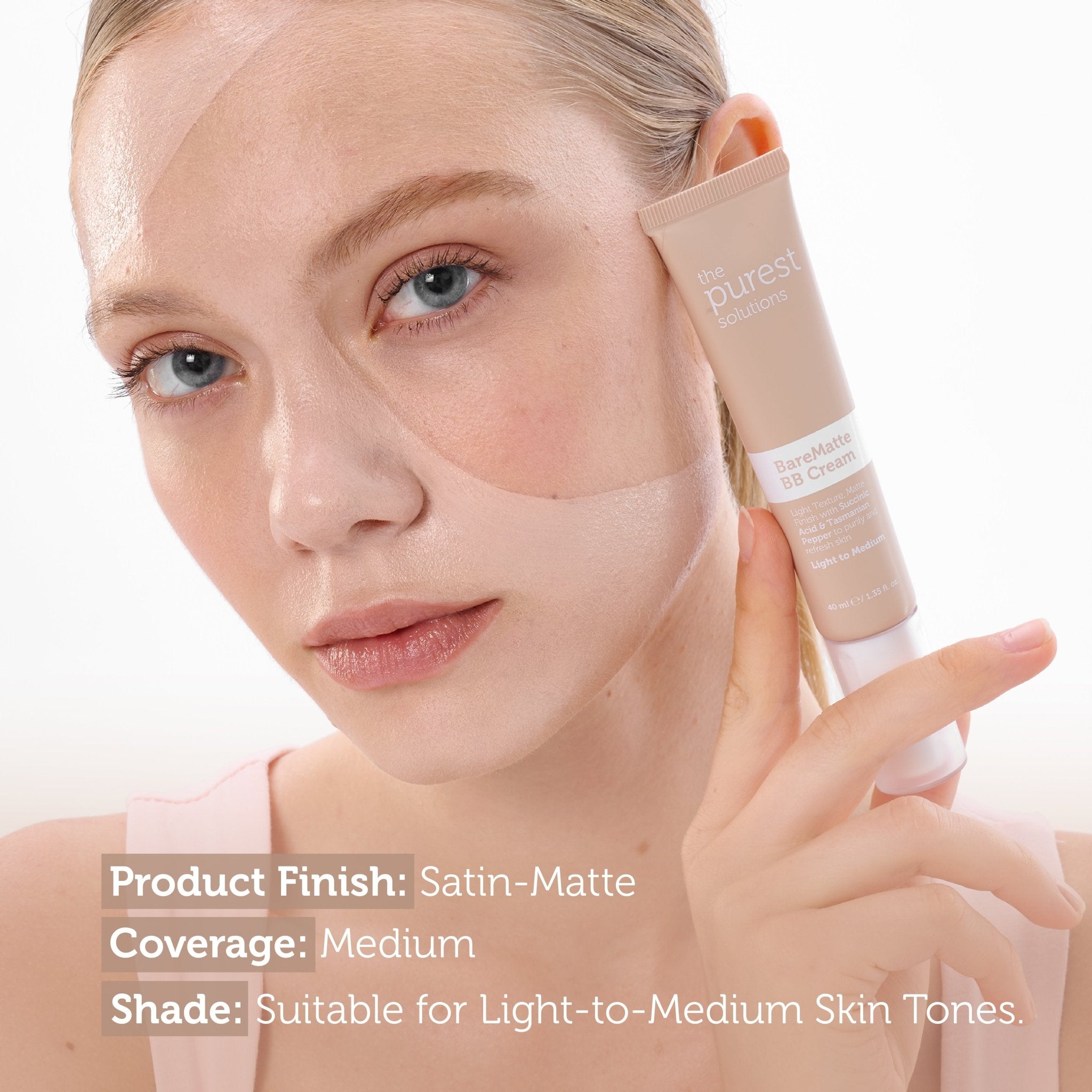 BB Cream Bare Matte - Light to Medium - The Purest Solutions | Skincare that actually works