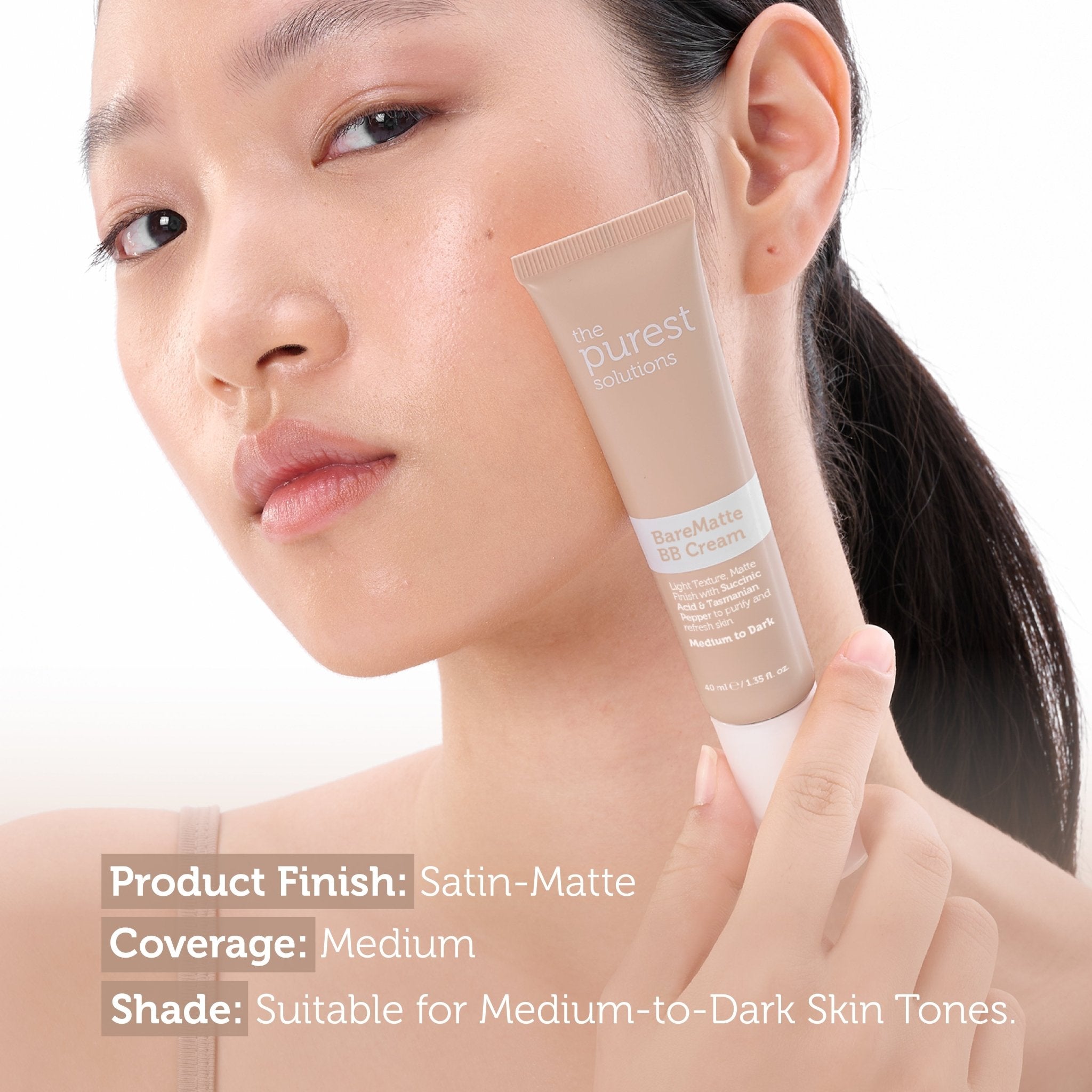 BB Cream Bare Matte - Medium to Dark - The Purest Solutions | Skincare that actually works