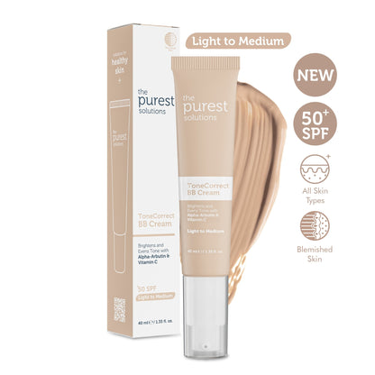 BB Cream Tone Correct - Light to Medium - The Purest Solutions | Skincare that actually works