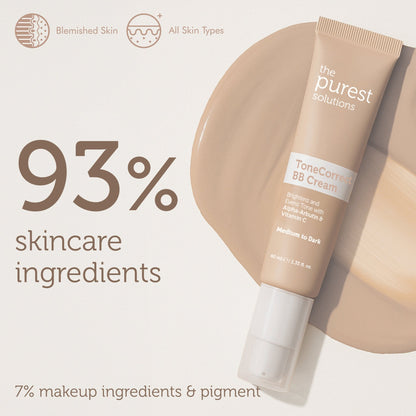 BB Cream Tone Correct - Medium to Dark - The Purest Solutions | Skincare that actually works