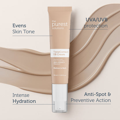 BB Cream Tone Correct - Medium to Dark - The Purest Solutions | Skincare that actually works