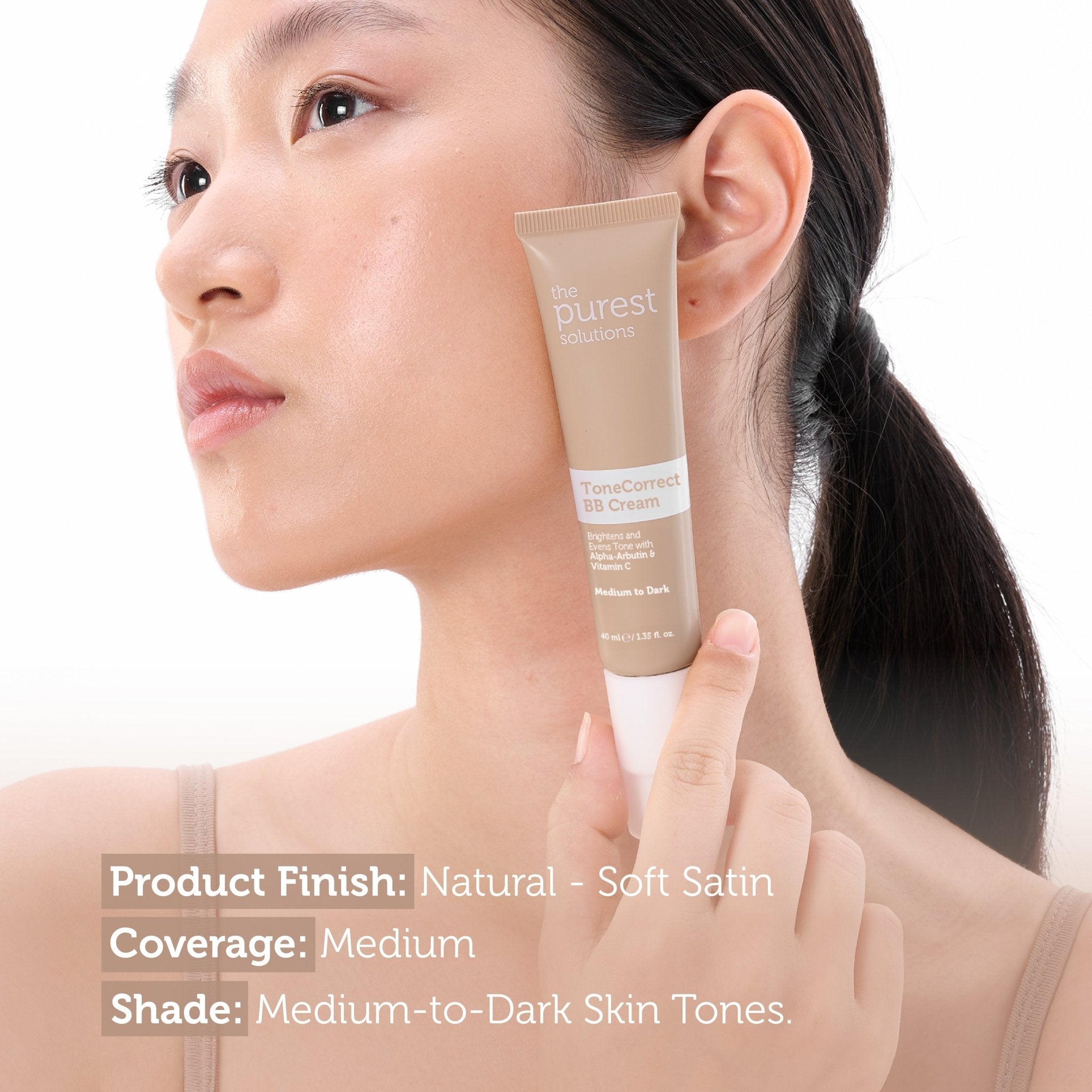 BB Cream Tone Correct - Medium to Dark - The Purest Solutions | Skincare that actually works