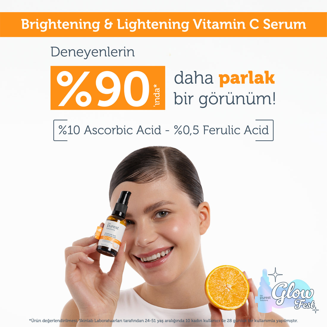 Brightening &amp; Lightening  Vitamin C Serum  10% Ascorbic acid &amp; Ferulic Acid  0,5%