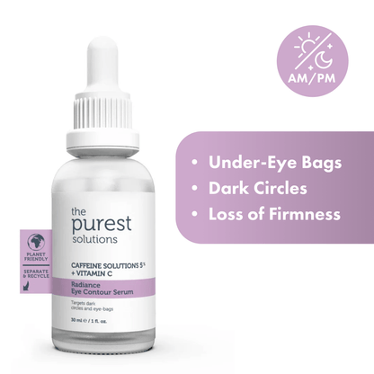 Caffeine 5% + Vitamin C Radiance Eye Contour Serum - The Purest Solutions | Skincare that actually works
