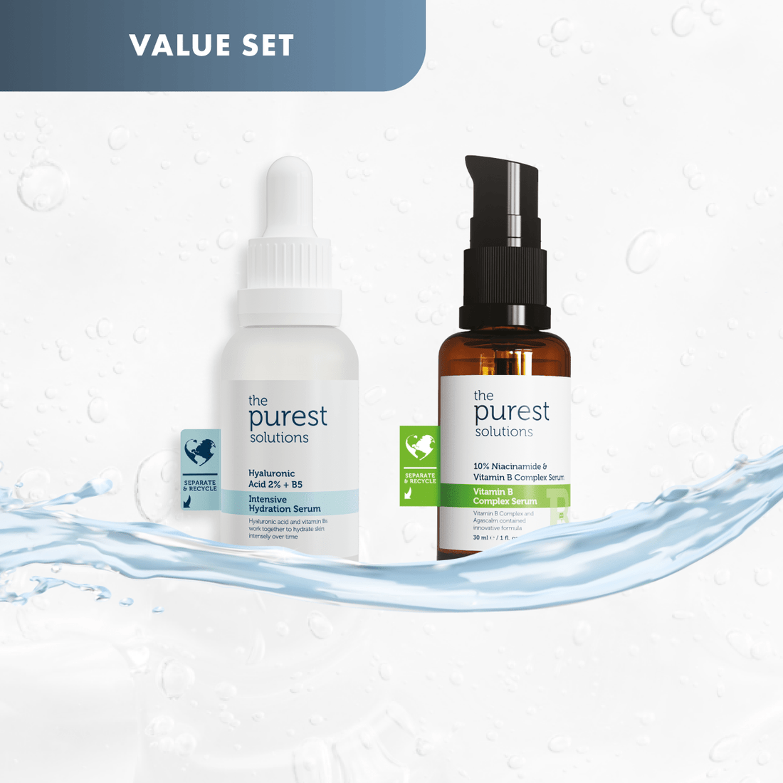 Calm &amp; Soothe Duo: 2 - Step Starter for Redness Relief - The Purest Solutions | Skincare that actually works