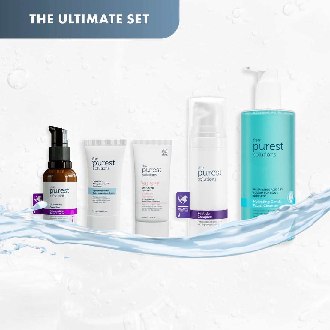 Complete Age Reset Kit: Lift, Hydrate, Defend &amp; Renew - The Purest Solutions | Skincare that actually works