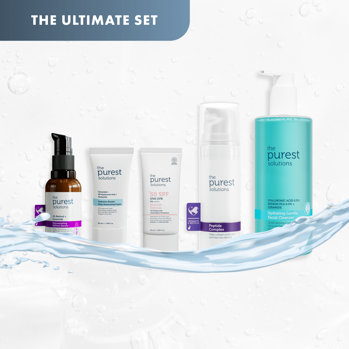 Complete Age Reset Kit: Lift, Hydrate, Defend &amp; Renew - The Purest Solutions | Skincare that actually works
