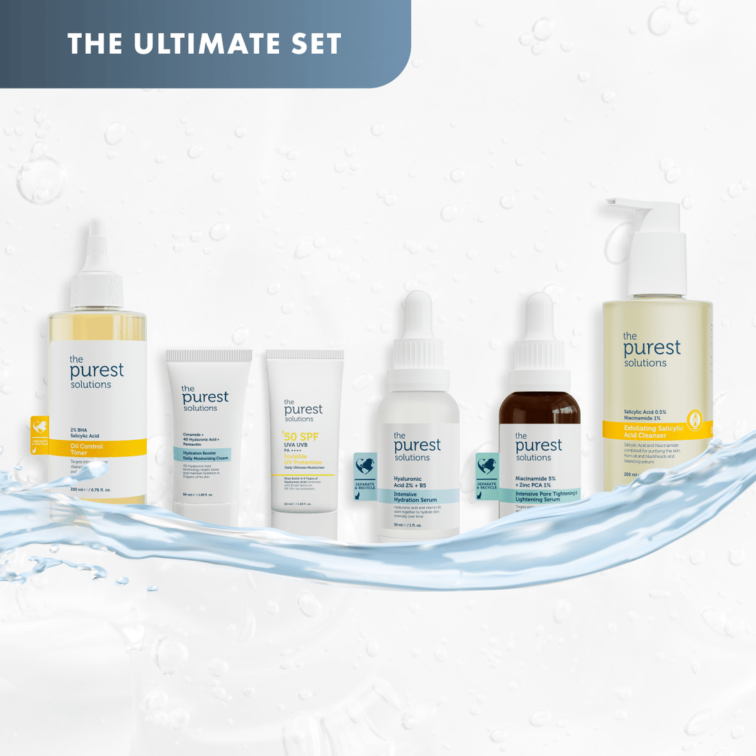 Complete Balance Kit: Full Routine for Clear, Calm &amp; Even Skin - The Purest Solutions | Skincare that actually works
