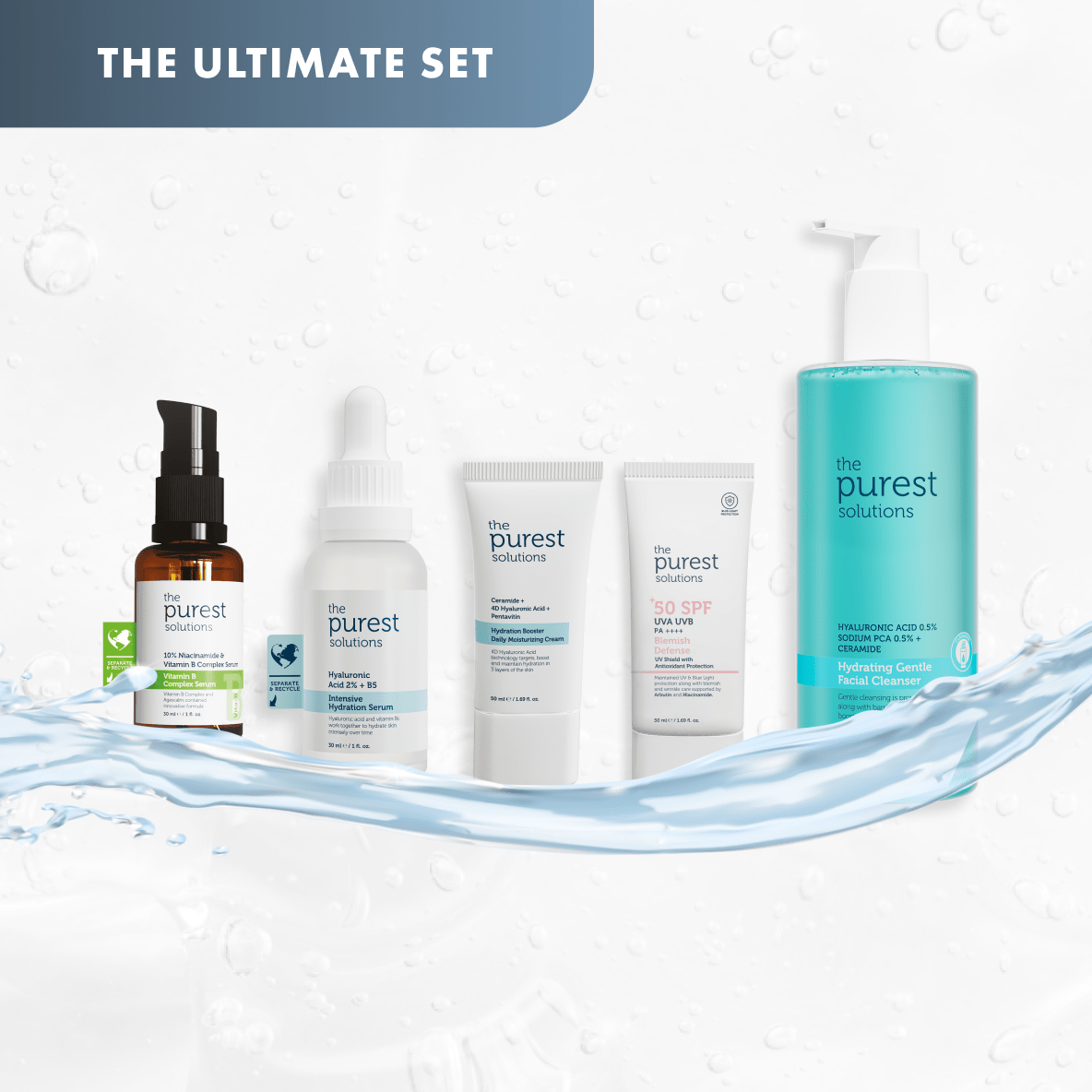 Complete Calm Kit: Full Routine for Irritation - Free, Healthy Skin - The Purest Solutions | Skincare that actually works