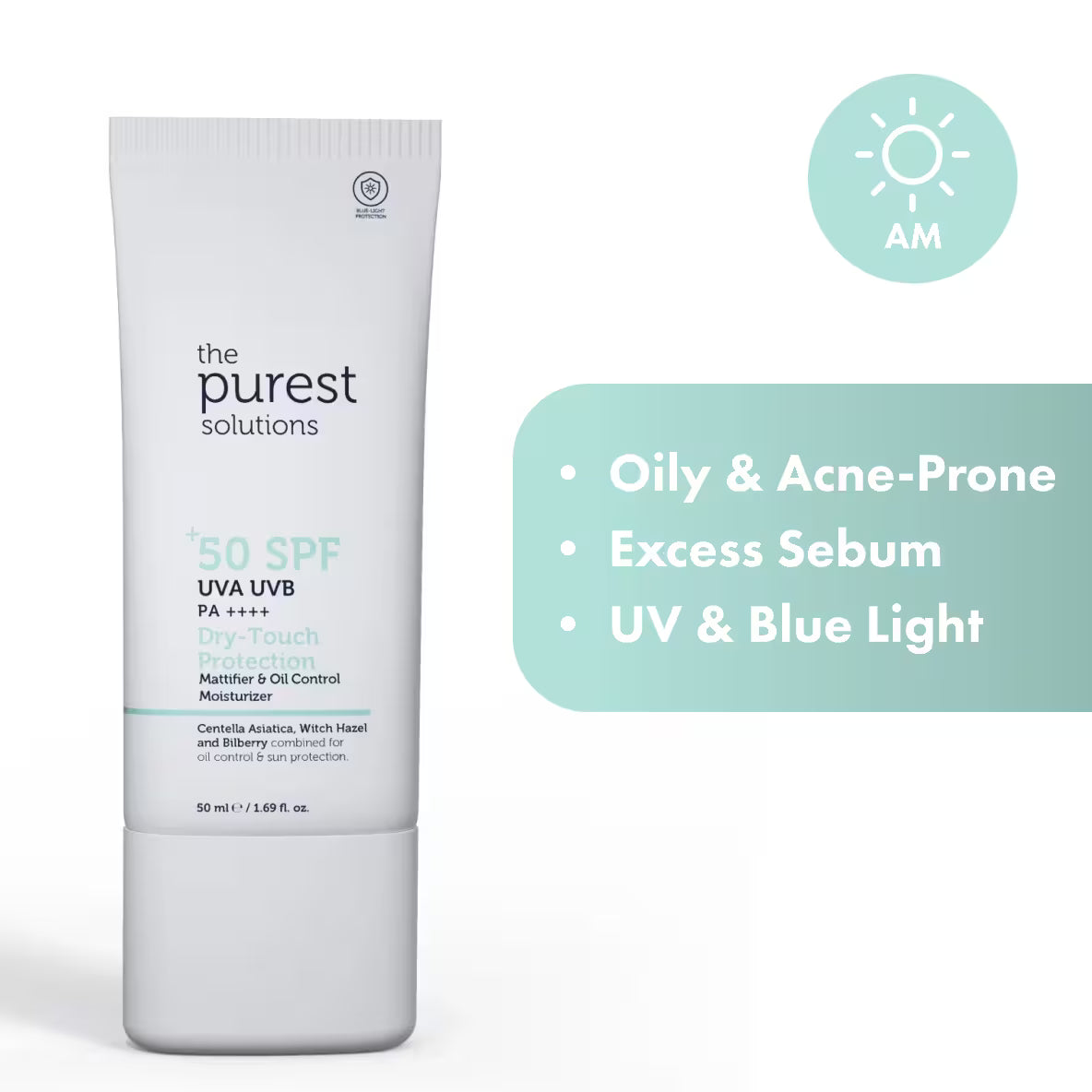 Dry-Touch Protection Mattifier &amp; Oil Control Moisturizer for Oily Skin 50+ SPF