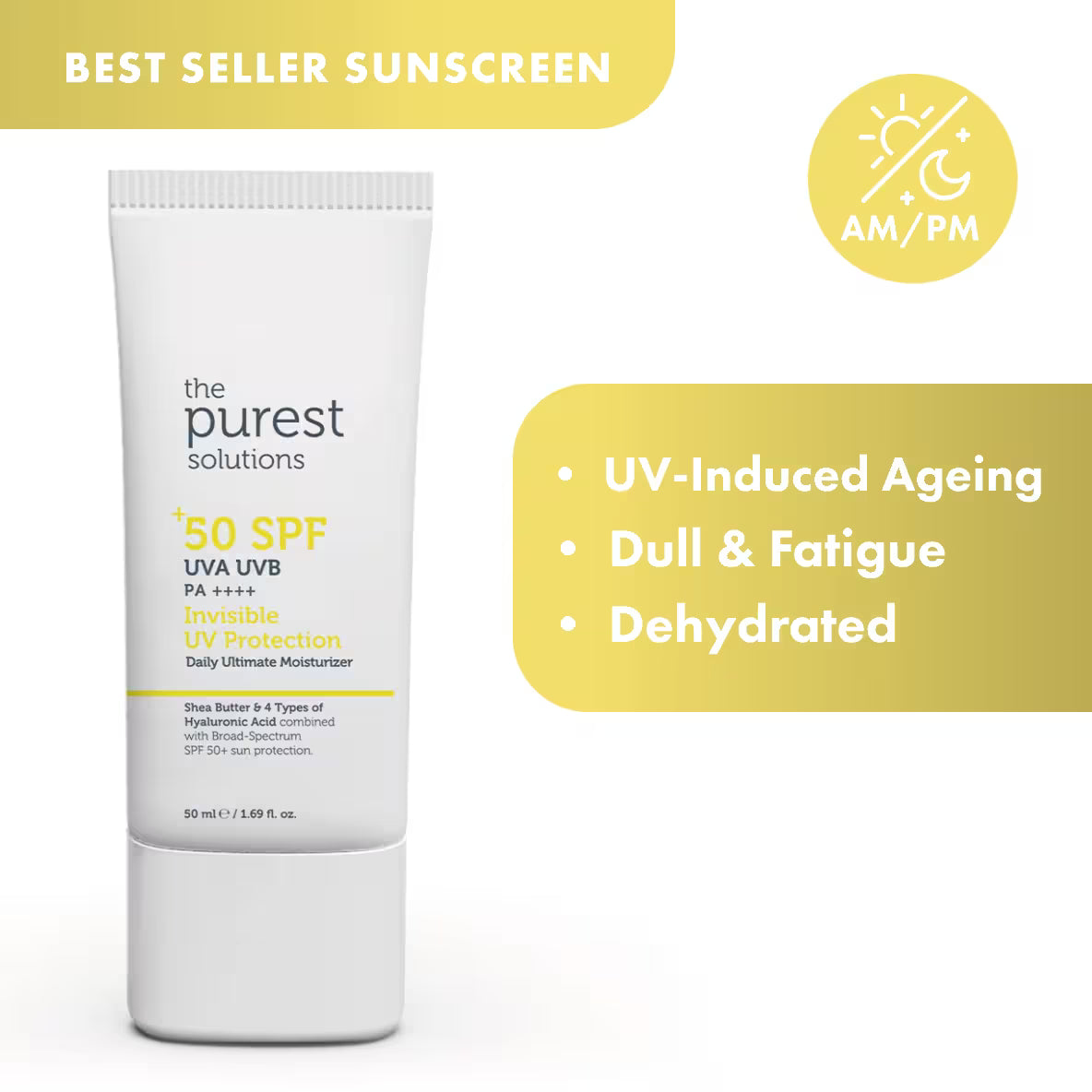 Invisible UV Protection  Daily Intensive Moisturizer 50+ SPF