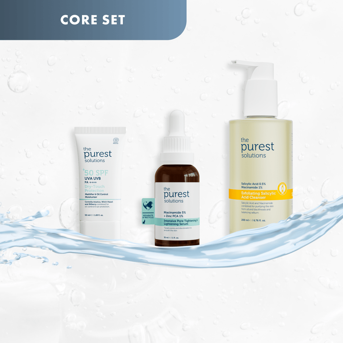 Pore Refining Routine: 3 - Step System for Matte, Clear Skin - The Purest Solutions | Skincare that actually works