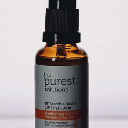 Brightening &amp; Lightening  Vitamin C Serum  10% Ascorbic acid &amp; Ferulic Acid  0,5%