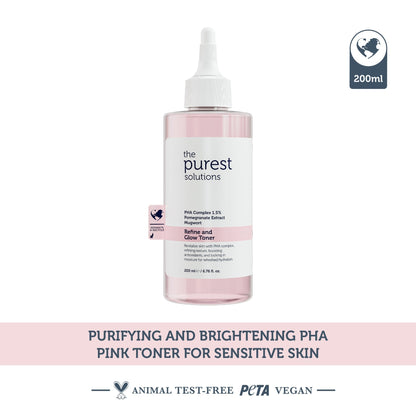 Refine and Glow PHA Complex Toner 1.5% + Pomegranate Extract - The Purest Solutions | Skincare that actually works