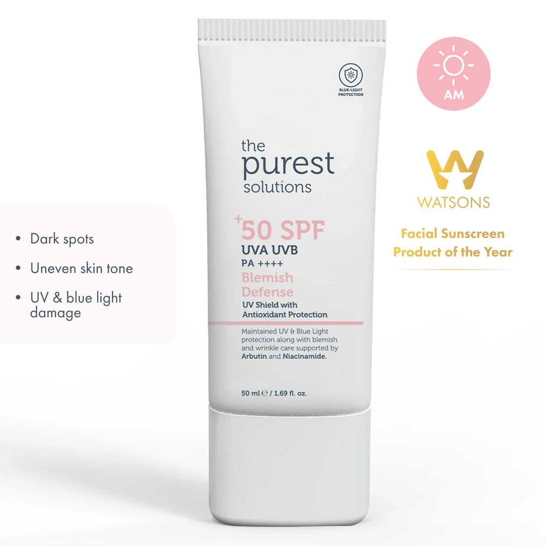 Blemish Defense UVA/UVB, Antioxidant Protection For Blemish-Prone Skin 50+ SPF