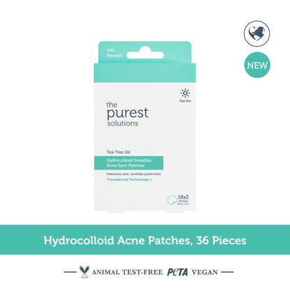 TeaTree Oil Hydrocoııoid İnvisible Acne Spot Patches - The Purest Solutions | Skincare that actually works