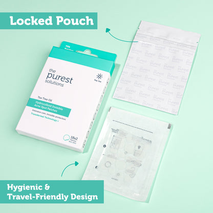 TeaTree Oil Hydrocoııoid İnvisible Acne Spot Patches - The Purest Solutions | Skincare that actually works