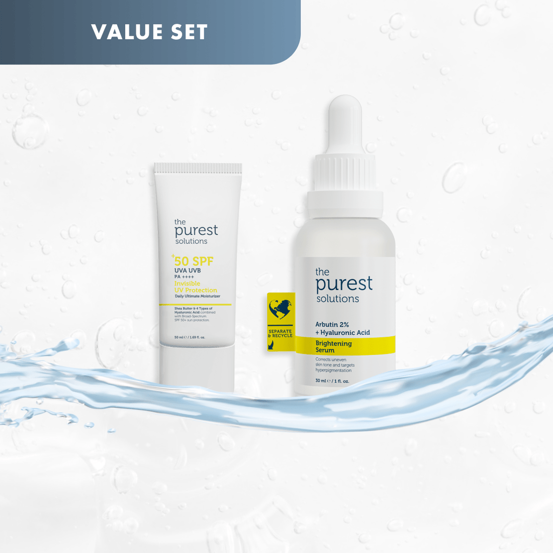 Tone Reset Duo: 2 - Step Start to Even, Glowing Skin - The Purest Solutions | Skincare that actually works