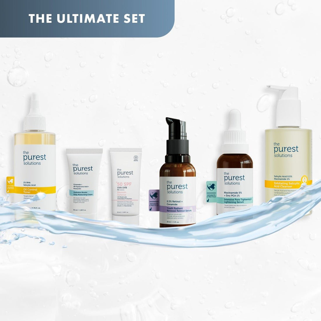 Total Clear Skin Kit: The Ultimate Acne - Fighting Routine - The Purest Solutions | Skincare that actually works
