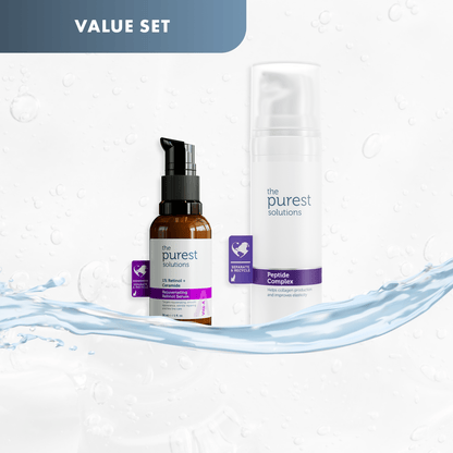 Youth Boost Duo: 2 - Step Retinol &amp; Peptide Power Set - The Purest Solutions | Skincare that actually works